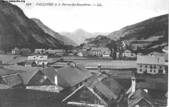 Autrefois le bourg de Valloire 